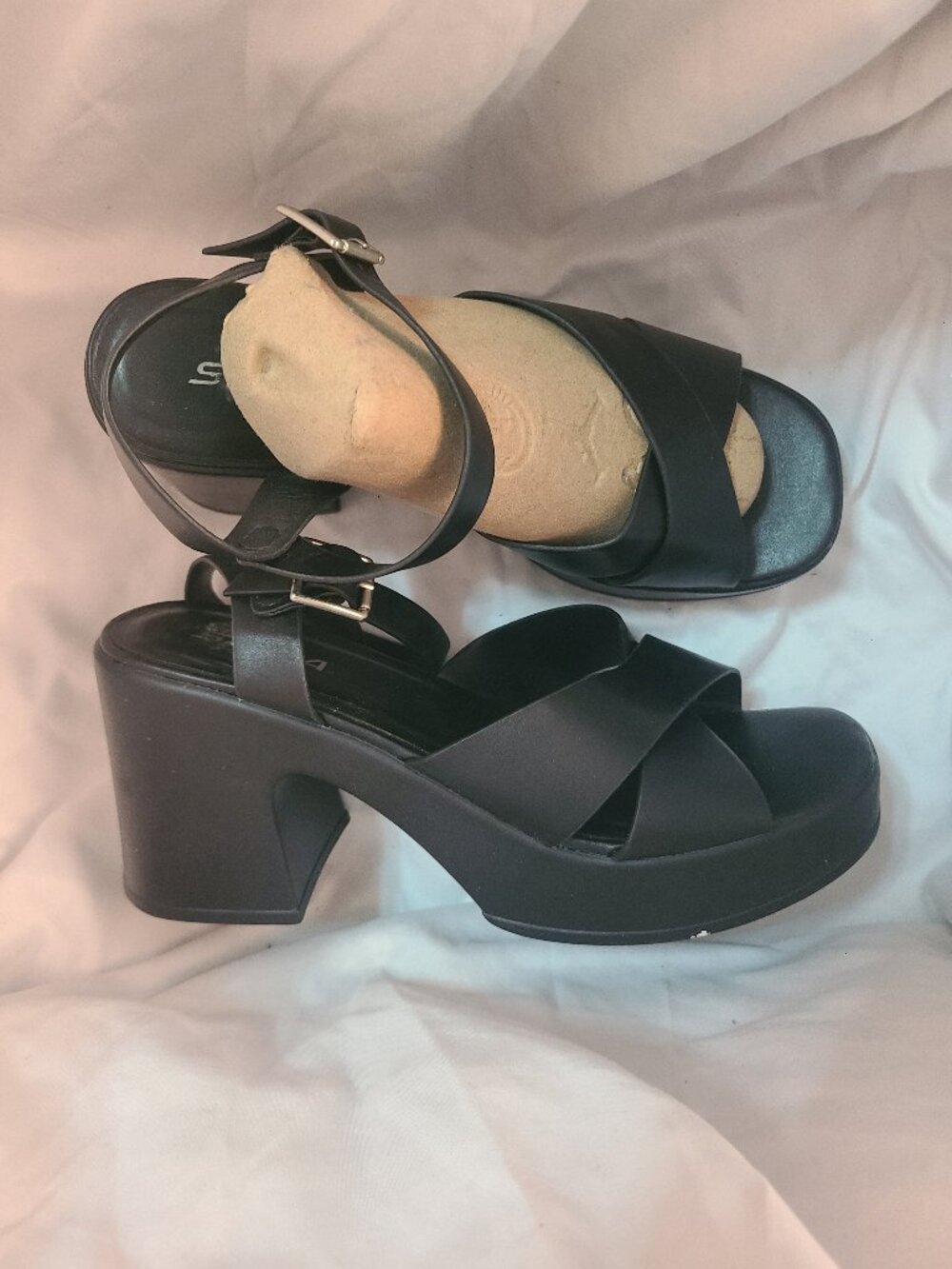 Soda opentoe shoe blk 9